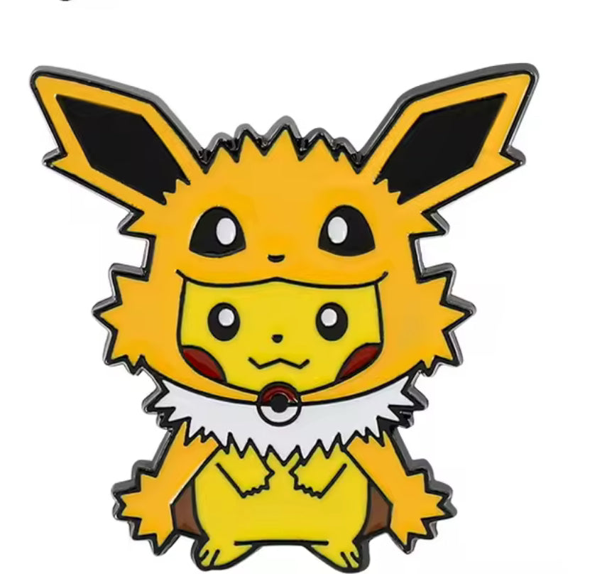 Poncho Pikachu Pins