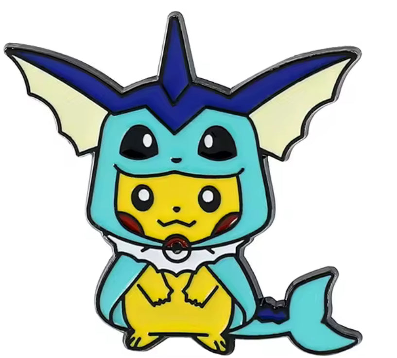 Poncho Pikachu Pins