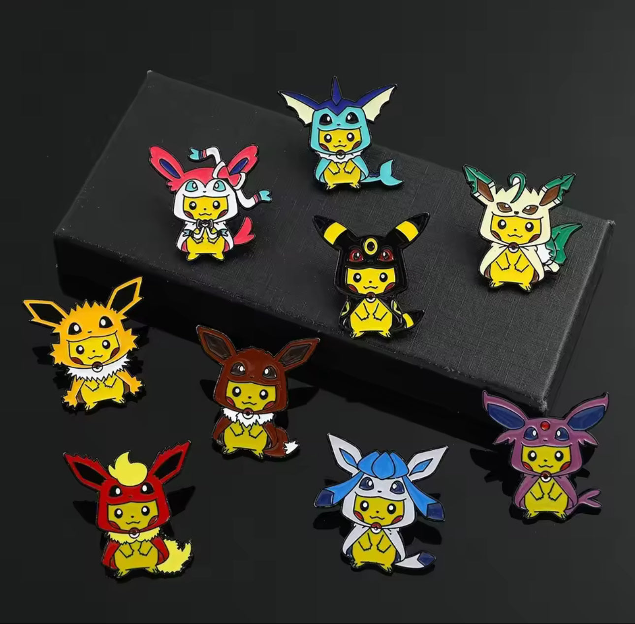 Poncho Pikachu Pins