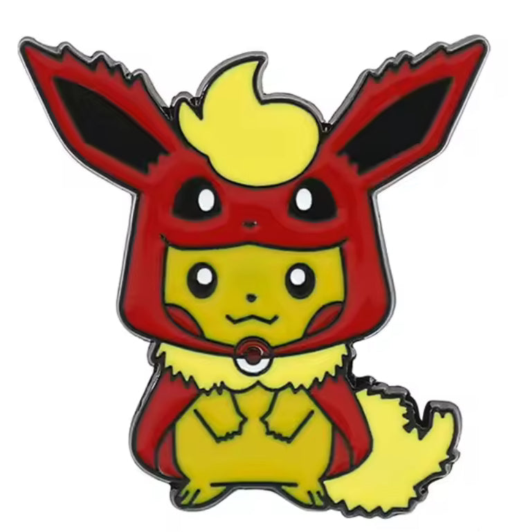 Poncho Pikachu Pins