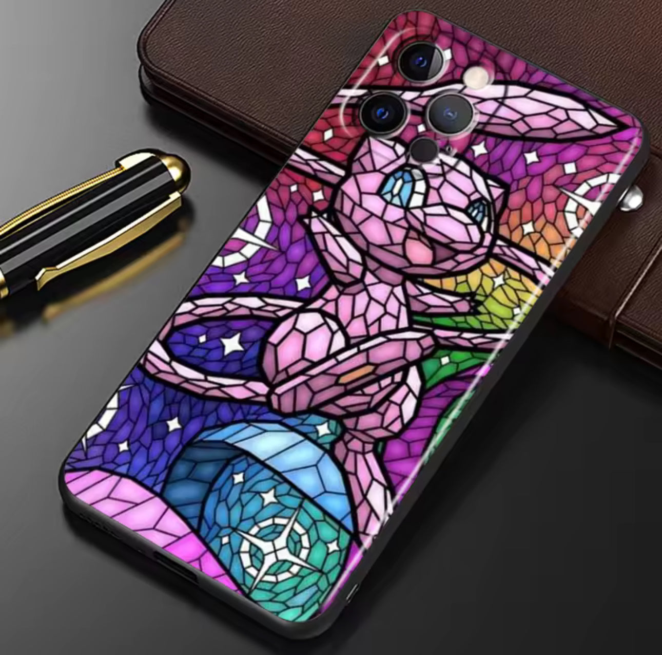 iPhone 16 ProMax Case Stained Glass Mew